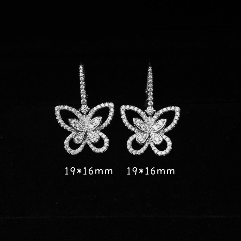Stylishwe 0.8 carat gorgeous sterling silver drop earrings 