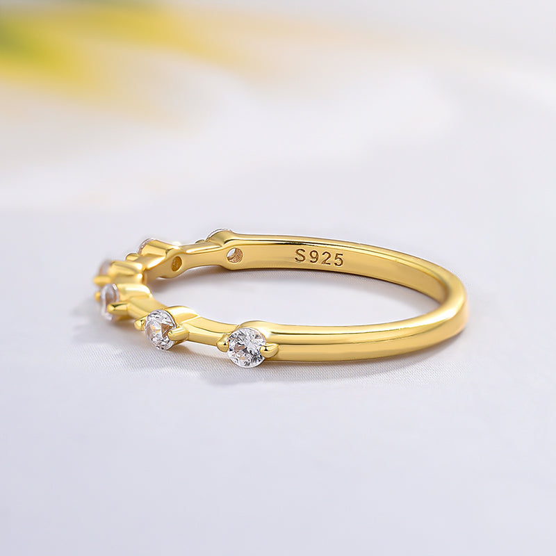 Stylishwe 1.0 Carat Simple Yellow Gold Eternity Ring