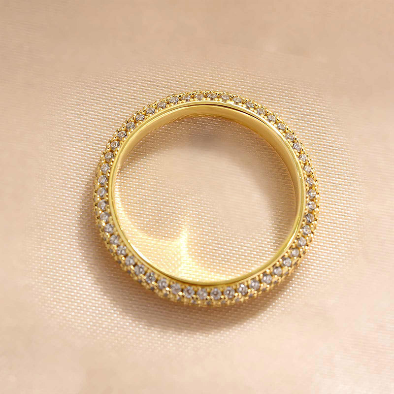Stylishwe 2.0 Carat Round Cut Yellow Gold Wedding Ring 